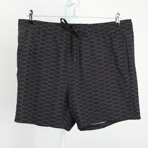 Men's BYLT Black Geo-Print Swim Board Shorts